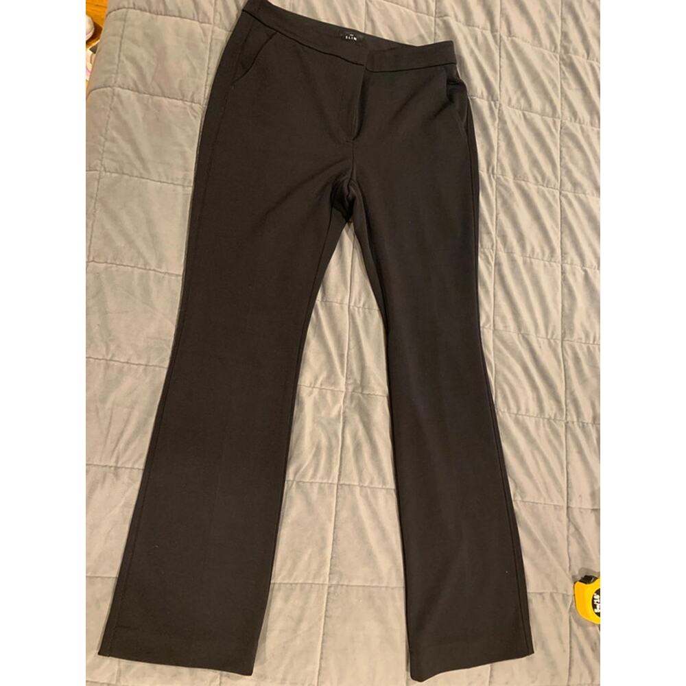WHITE HOUSE BLACK MARKET The Slim Straight Black Pants Women's 8